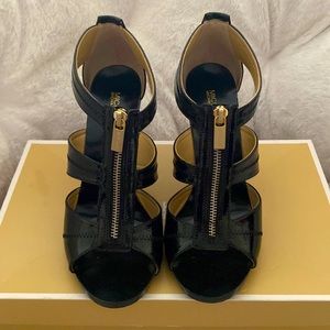 Michael by Michael Kors black sandal heels size 8.5